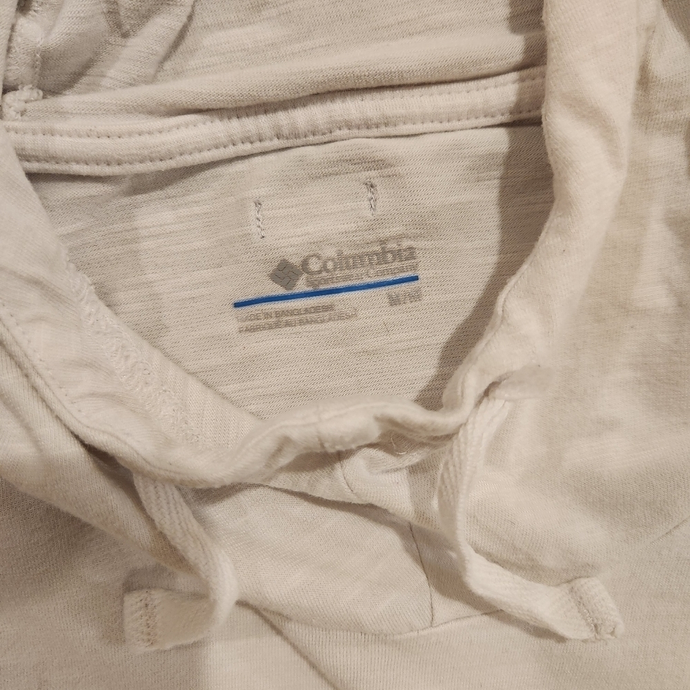 Columbia long sleeve shirt with hood size medium white - Picture 5 of 5